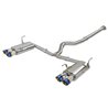aFe Power | Takeda 3 IN to 2-1/4 IN 304 Stainless Steel Cat-Back Exhaust w/Blue Flame Tip - WRX / WRX STi 2.0T / 2.5T 2015-2021
