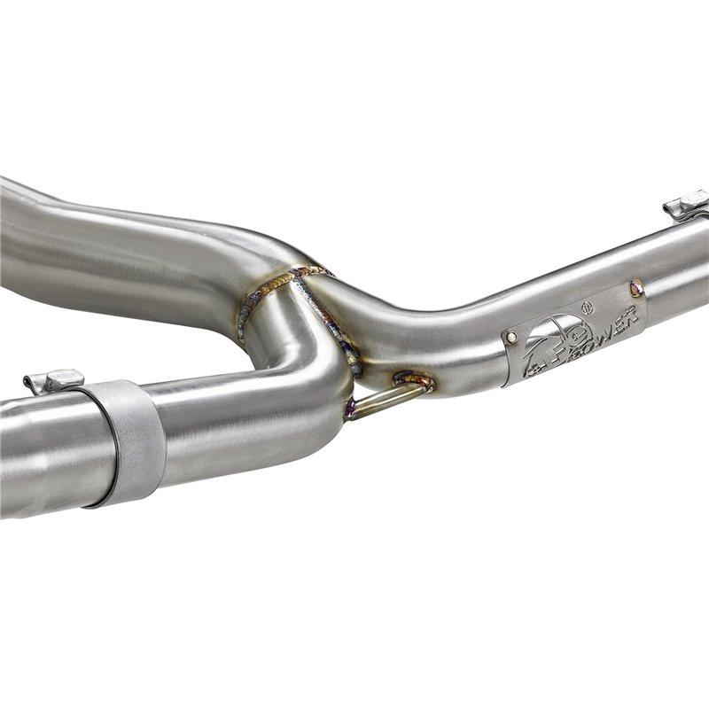 aFe Power | Takeda 3 IN to 2-1/4 IN 304 Stainless Steel Cat-Back Exhaust w/Blue Flame Tip - WRX / WRX STi 2.0T / 2.5T 2015-2021