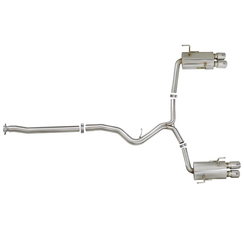 aFe Power | Takeda 3 IN to 2-1/4 IN 304 Stainless Steel Cat-Back Exhaust w/Polished Tip - WRX / WRX STi 2.0T / 2.5T 2015-2021