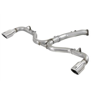 aFe Power | Takeda 3 IN to 2-1/2 IN 304 Stainless Steel Axle-Back Exhaust w/Polished Tip - Elantra GT 1.6T 2018-2020