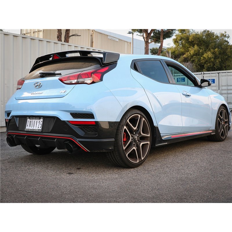 aFe Power | Takeda 3 IN 304 Stainless Steel Cat-Back Exhaust System w/Black Tip - Veloster N 2.0T 2019-2020