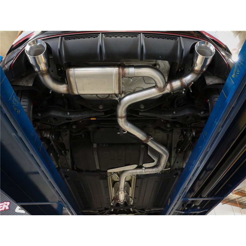 aFe Power | Takeda 3 IN 304 Stainless Steel Cat-Back Exhaust System w/Black Tip - Veloster N 2.0T 2019-2020