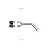 aFe Power | Takeda 3 IN to 2-1/2 IN 304 Stainless Steel Axle-Back Exhaust Carbon Fiber Tip - Veloster 1.6T 2019-2021
