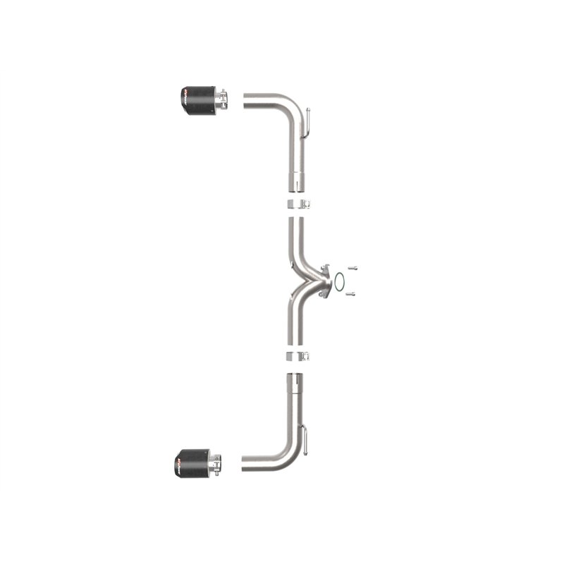 aFe Power | Axle-Back Exhaust System w/Carbon Fiber Tip - 3 2.0L / 2.5L 2014-2018