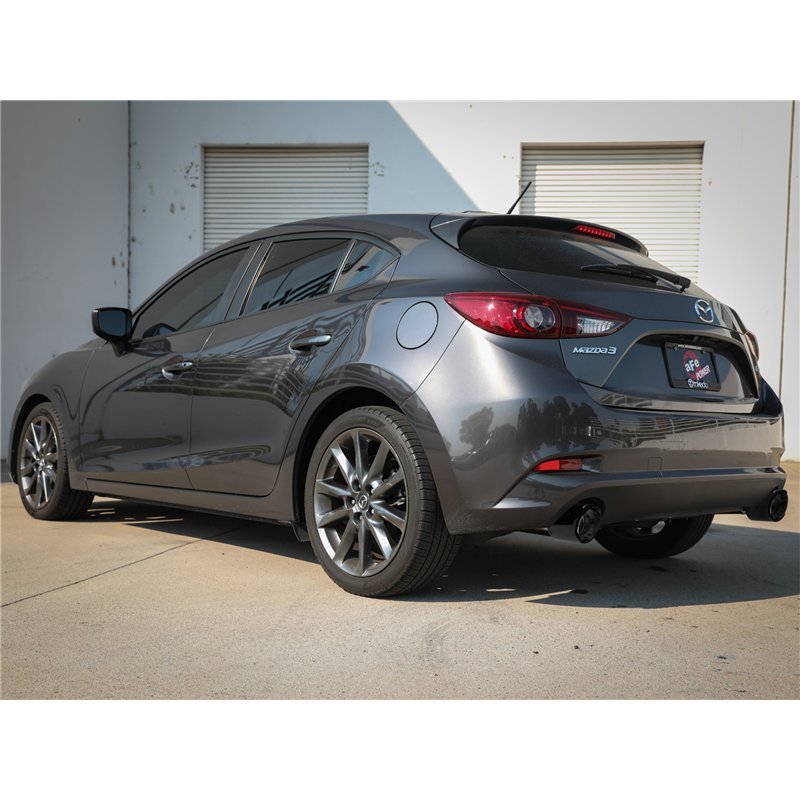 aFe Power | Axle-Back Exhaust System w/Carbon Fiber Tip - 3 2.0L / 2.5L 2014-2018