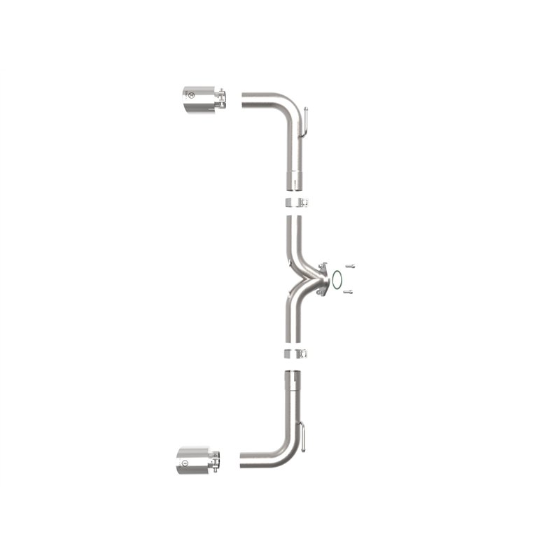 aFe Power | Axle-Back Exhaust System w/Polished Tips - 3 2.0L / 2.5L 2014-2018