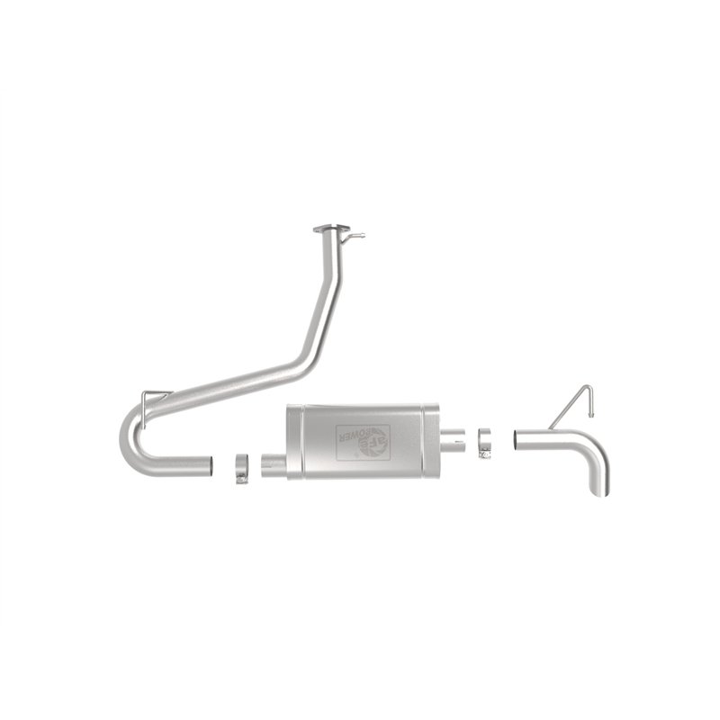 aFe Power | Takeda 2-1/2 IN 304 Stainless Steel Axle-Back Exhaust System w/Muffler - Kona 1.6T 2018-2023
