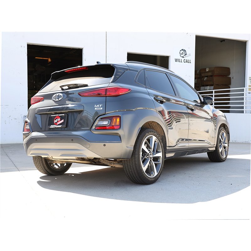 aFe Power | Takeda 2-1/2 IN 304 Stainless Steel Axle-Back Exhaust System w/Muffler - Kona 1.6T 2018-2023