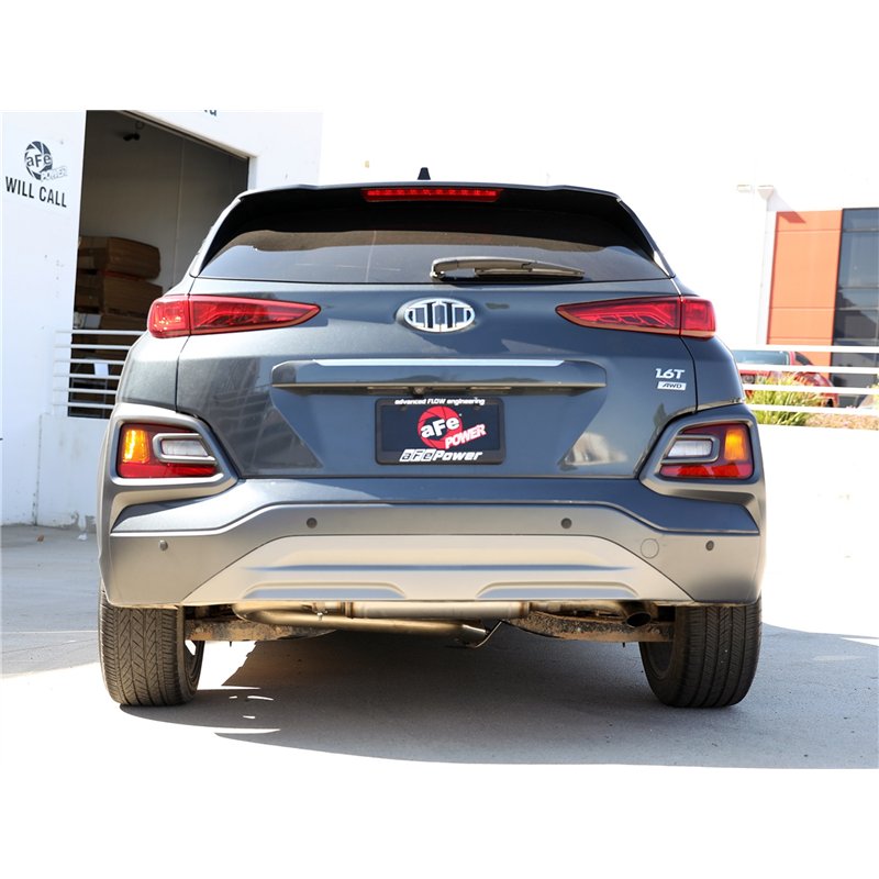 aFe Power | Takeda 2-1/2 IN 304 Stainless Steel Axle-Back Exhaust System w/Muffler - Kona 1.6T 2018-2023