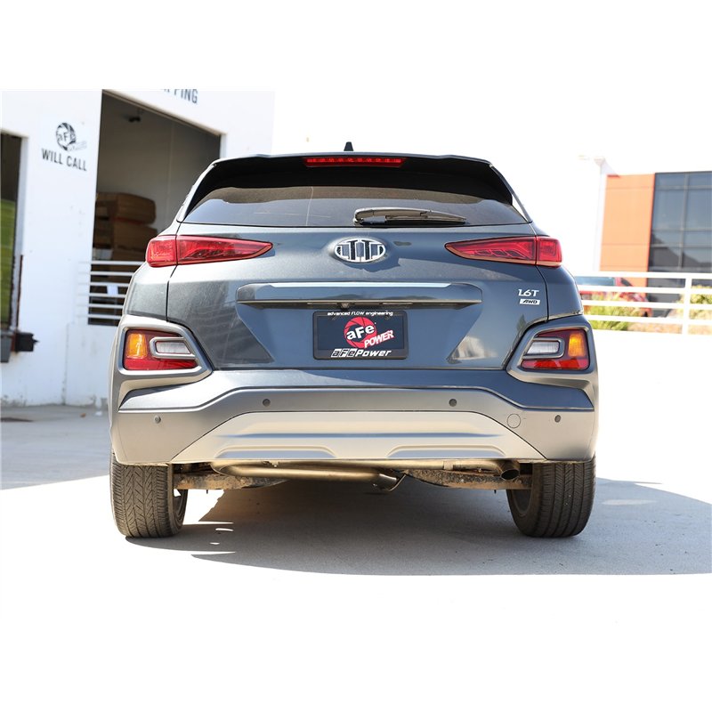aFe Power | Takeda 2-1/2 IN 304 Stainless Steel Axle-Back Exhaust System w/o Muffler - Kona 1.6T 2018-2023