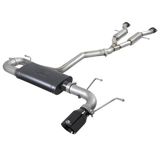 aFe Power | MACH Force-Xp 2-1/2 IN to 3 IN 304 Stainless Steel Cat-Back Exhaust w/Black Tip - Grand Cherokee 3.6L 2014-2021