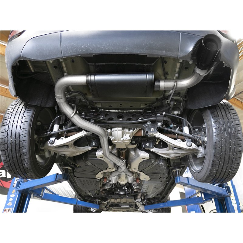 aFe Power | MACH Force-Xp 2-1/2 IN to 3 IN 304 Stainless Steel Cat-Back Exhaust w/Black Tip - Grand Cherokee 3.6L 2014-2021