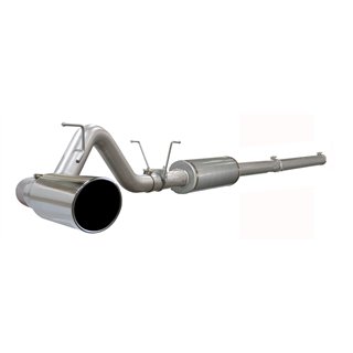 aFe Power | Large Bore-HD 4 IN 409 Stainless Steel Cat-Back Exhaust System w/Polished Tip - Ram 2500 / 3500 5.9L 2004-2007
