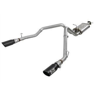aFe Power | MACH Force-Xp 3 IN Stainless Steel Cat-Back Exhaust System w/Dual Black Tips - Ram 1500 5.7L 2019-2024