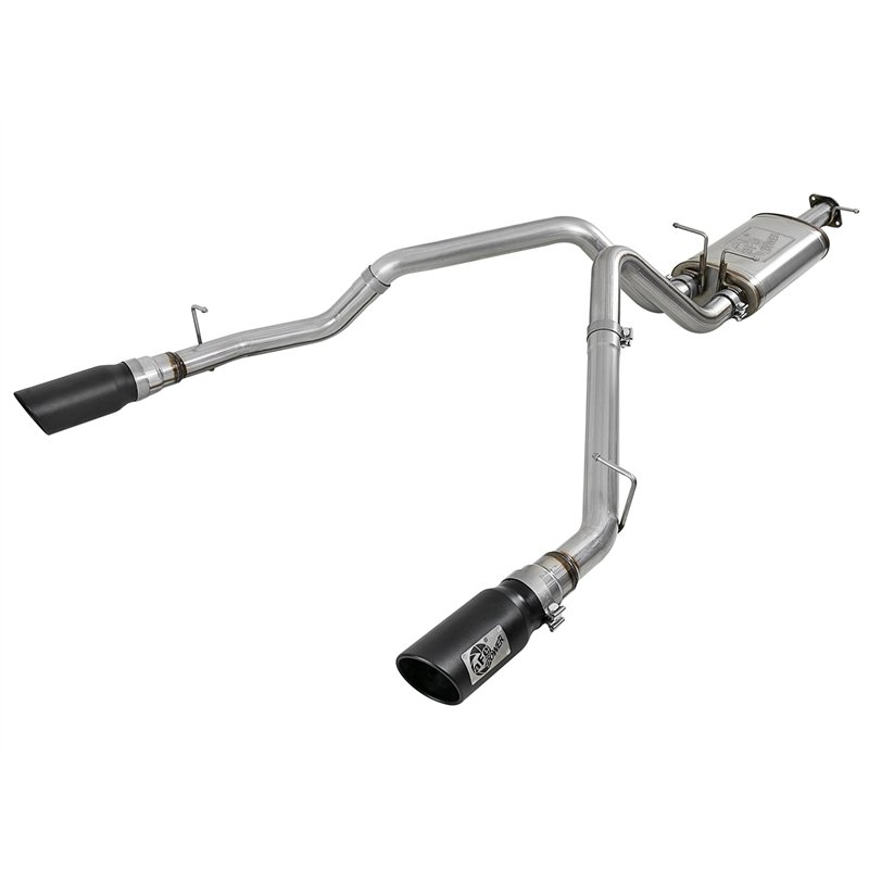 aFe Power | MACH Force-Xp 3 IN Stainless Steel Cat-Back Exhaust System w/Dual Black Tips - Ram 1500 5.7L 2019-2024