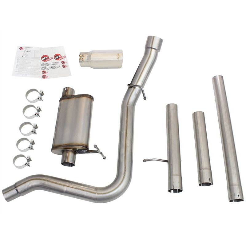 aFe Power | MACH Force-Xp 3 IN to 3-1/2 IN 409 Stainless Steel Cat-Back Exhaust w/Polish Tip - F-250 / F-350 5.4L / 6.8L 2000-20