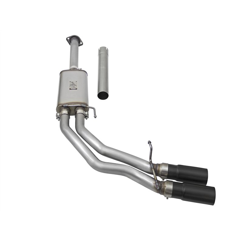 aFe Power | Rebel Series 3 IN to 2-1/2 IN 409 Stainless Steel Cat-Back Exhaust w/Black Tip - F-150 2.7T / 3.5T / 5.0L 2015-2020