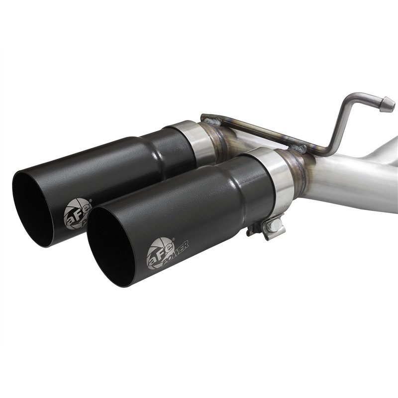 aFe Power | Rebel Series 3 IN to 2-1/2 IN 409 Stainless Steel Cat-Back Exhaust w/Black Tip - F-150 2.7T / 3.5T / 5.0L 2015-2020