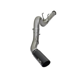 aFe Power | Large Bore-HD 5 IN 409 Stainless Steel DPF-Back Exhaust System w/Black Tip - F-250 / F-350 6.7L 2017-2025