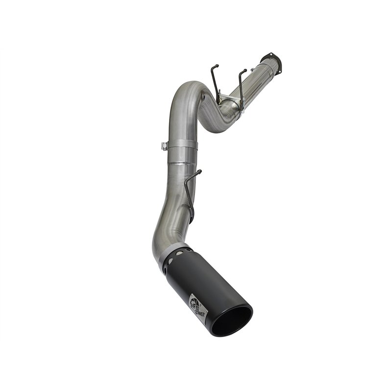 aFe Power | Large Bore-HD 5 IN 409 Stainless Steel DPF-Back Exhaust System w/Black Tip - F-250 / F-350 6.7L 2017-2025