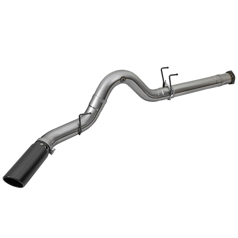 aFe Power | Large Bore-HD 5 IN 409 Stainless Steel DPF-Back Exhaust System w/Black Tip - F-250 / F-350 6.7L 2017-2025