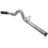 aFe Power | Large Bore-HD 5 IN 409 Stainless Steel DPF-Back Exhaust System w/Black Tip - F-250 / F-350 6.7L 2017-2025