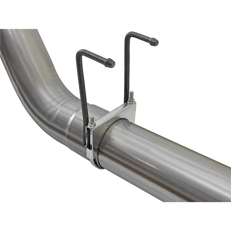 aFe Power | Large Bore-HD 5 IN 409 Stainless Steel DPF-Back Exhaust System w/Black Tip - F-250 / F-350 6.7L 2017-2025