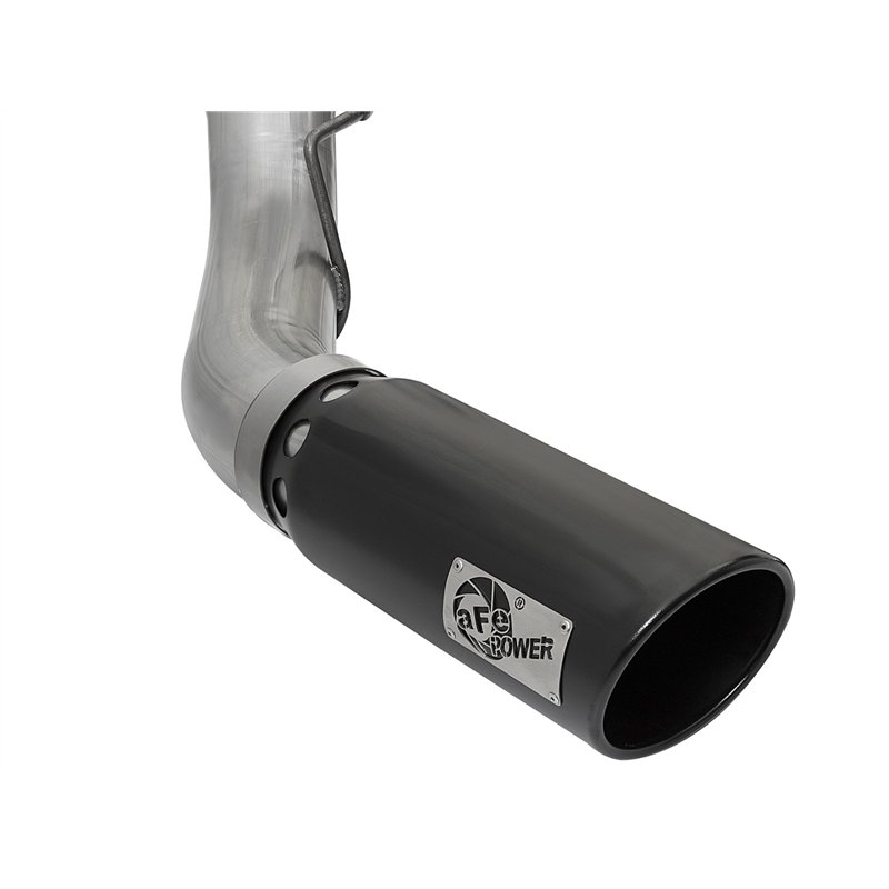 aFe Power | Large Bore-HD 5 IN 409 Stainless Steel DPF-Back Exhaust System w/Black Tip - F-250 / F-350 6.7L 2017-2025