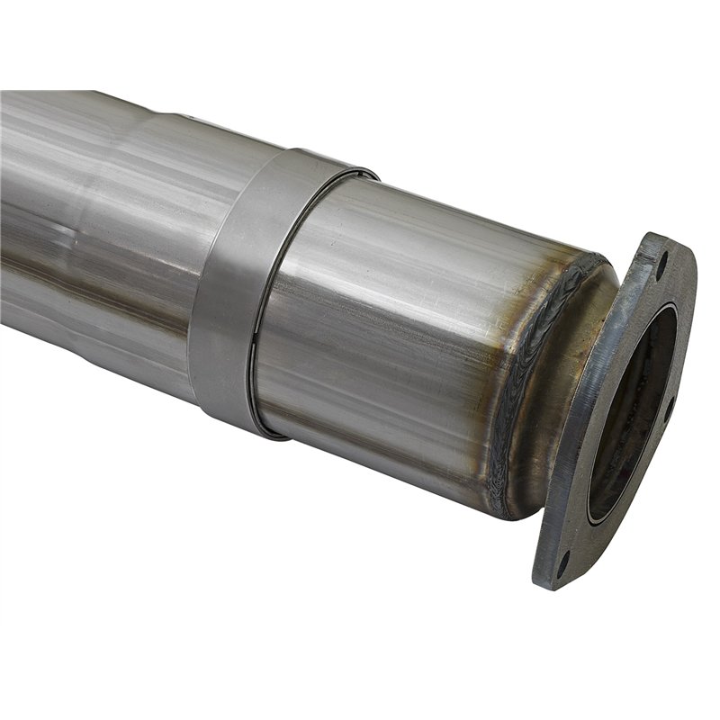 aFe Power | Large Bore-HD 5 IN 409 Stainless Steel DPF-Back Exhaust System w/Black Tip - F-250 / F-350 6.7L 2017-2025