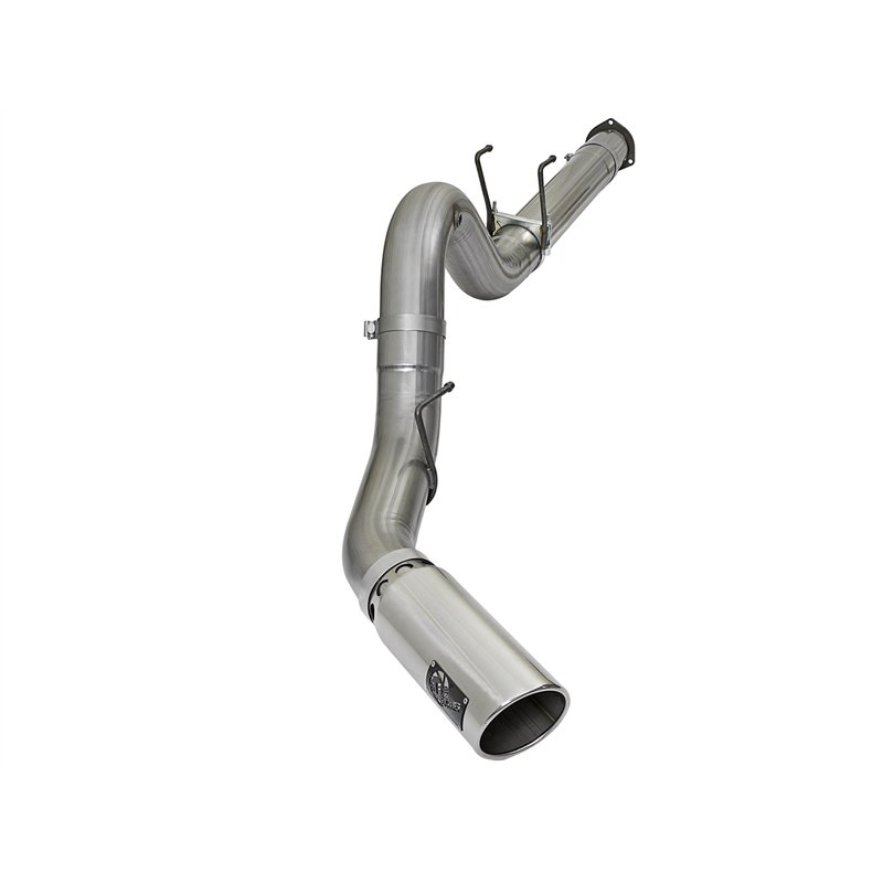 aFe Power | Large Bore-HD 5 IN 409 Stainless Steel DPF-Back Exhaust System w/Polished Tip - F-250 / F-350 6.7L 2017-2025