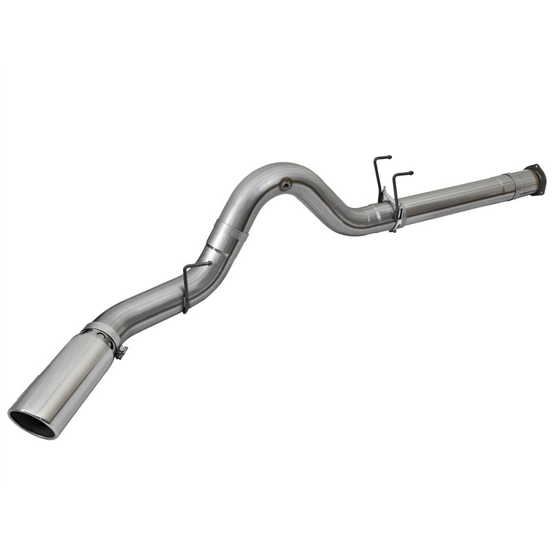 aFe Power | Large Bore-HD 5 IN 409 Stainless Steel DPF-Back Exhaust System w/Polished Tip - F-250 / F-350 6.7L 2017-2025