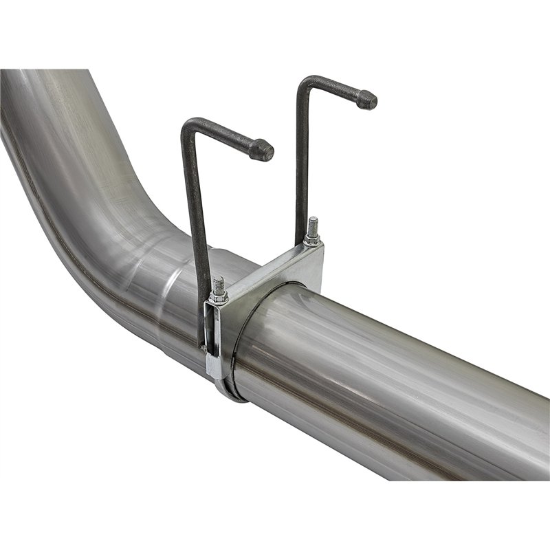 aFe Power | Large Bore-HD 5 IN 409 Stainless Steel DPF-Back Exhaust System w/Polished Tip - F-250 / F-350 6.7L 2017-2025