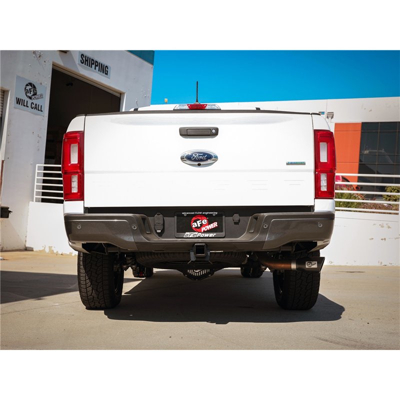 aFe Power | Apollo GT Series 3 IN 409 Stainless Steel Axle-Back Exhaust System w/Black Tip - Ranger 2.3T 2019-2023
