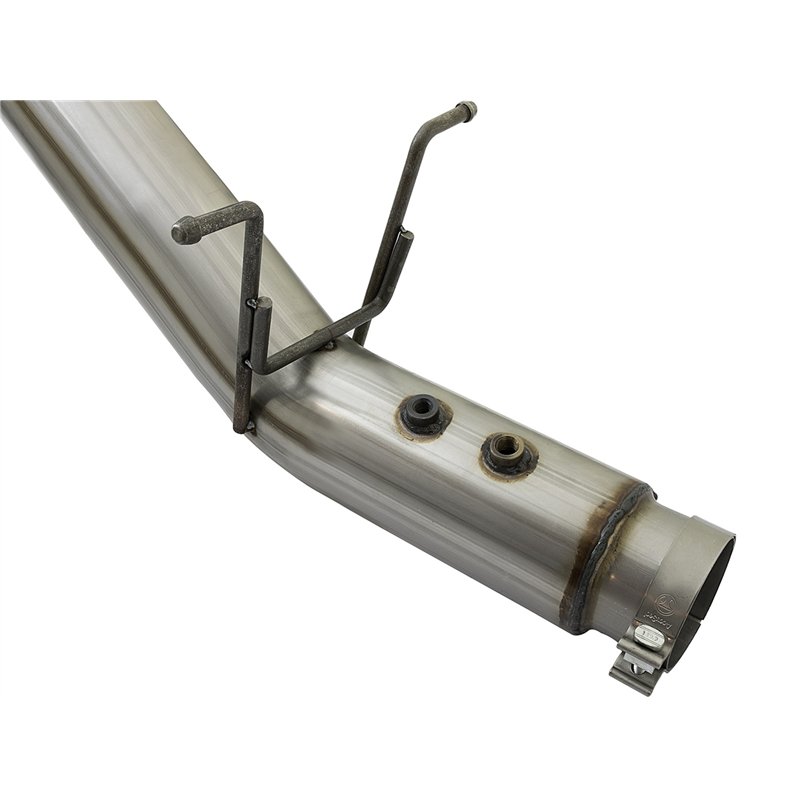 aFe Power | Large Bore-HD 4 IN 409 Stainless Steel DPF-Back Exhaust System w/Polished Tip - Silverado / Sierra 2500 HD / 3500 HD