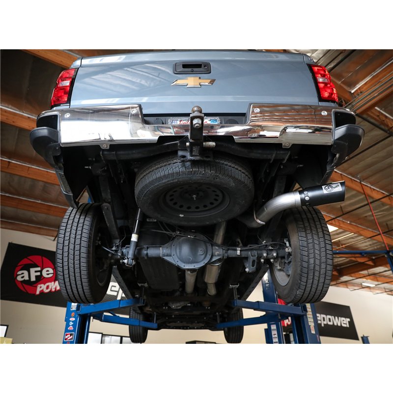 aFe Power | Apollo GT Series 4 IN 409 Stainless Steel Cat-Back Exhaust System w/Polish Tip - Silverado / Sierra 1500 6.2L 2014-2