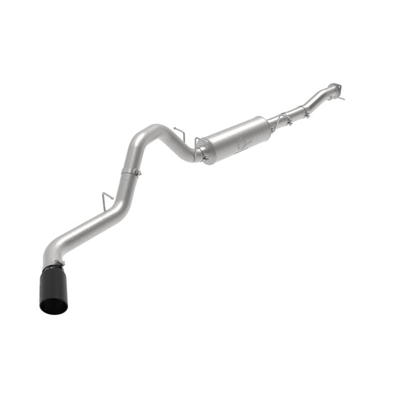 aFe Power | Apollo GT Series 4 IN 409 Stainless Steel Cat-Back Exhaust System w/Black Tip - Silverado / Sierra 2500 HD / 3500 HD