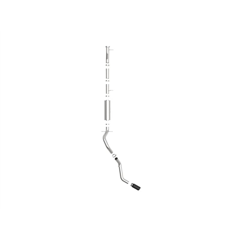 aFe Power | Apollo GT Series 4 IN 409 Stainless Steel Cat-Back Exhaust System w/Black Tip - Silverado / Sierra 2500 HD / 3500 HD