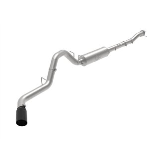 aFe Power | Apollo GT Series 4 IN 409 Stainless Steel Cat-Back Exhaust System w/Black Tip - Silverado / Sierra 2500 HD / 3500 HD