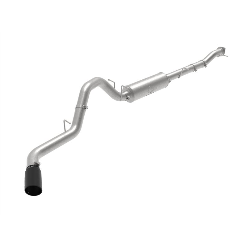 aFe Power | Apollo GT Series 4 IN 409 Stainless Steel Cat-Back Exhaust System w/Black Tip - Silverado / Sierra 2500 HD / 3500 HD