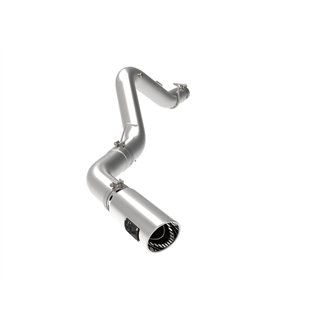 aFe Power | Large Bore-HD 5 IN 409 Stainless Steel DPF-Back Exhaust System w/Polished Tip - Silverado / Sierra 2500 HD / 3500 HD
