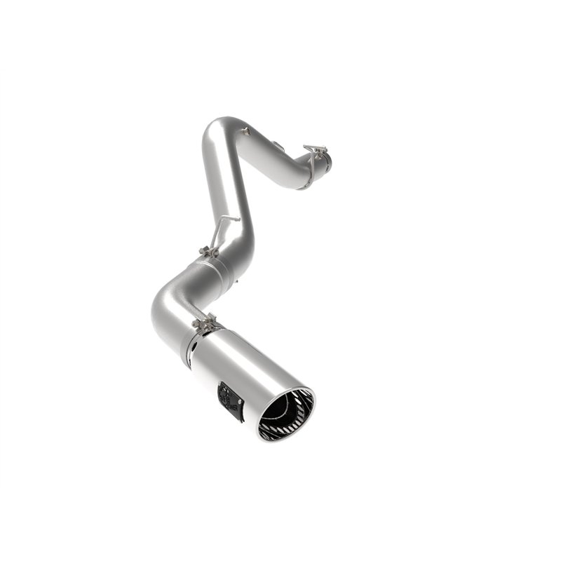 aFe Power | Large Bore-HD 5 IN 409 Stainless Steel DPF-Back Exhaust System w/Polished Tip - Silverado / Sierra 2500 HD / 3500 HD