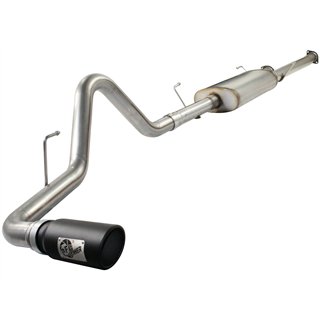 aFe Power | MACH Force-Xp 3 IN 409 Stainless Steel Cat-Back Exhaust System w/Black Tip - Tundra 5.7L 2010-2021