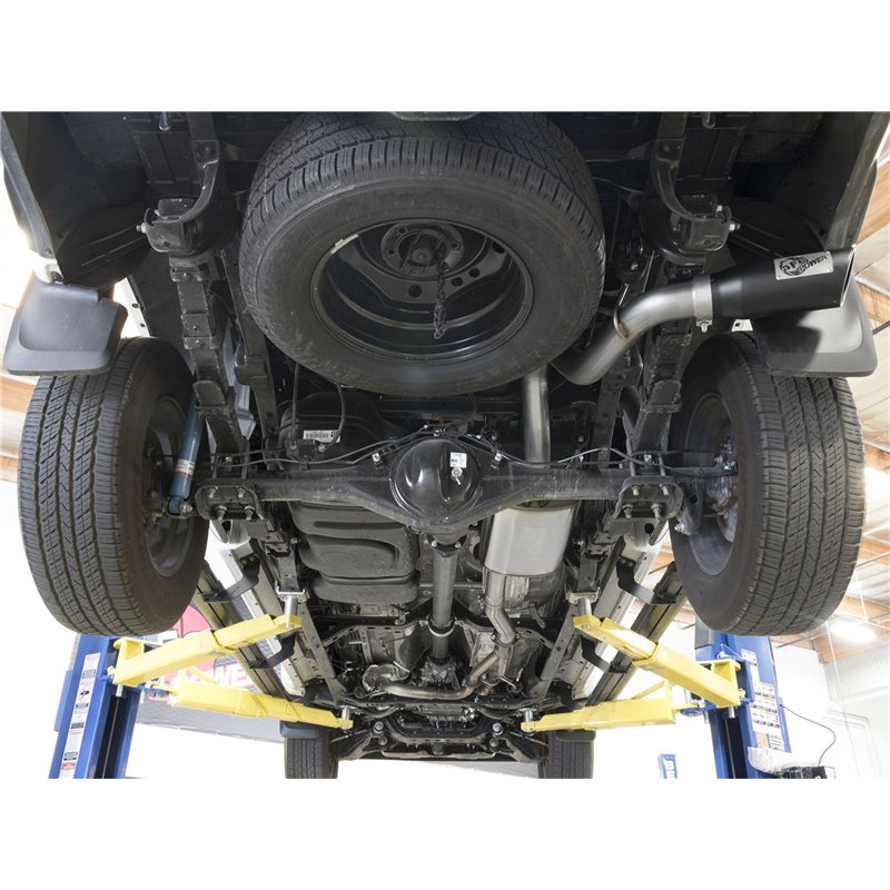 aFe Power | MACH Force-Xp 3 IN 409 Stainless Steel Cat-Back Exhaust System w/Black Tip - Tacoma 3.5L 2016-2023
