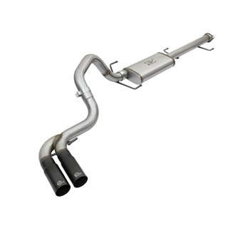 aFe Power | Rebel Series 3 IN Cat-Back Exhaust System w/Mid-Side Exit Black Tips - FJ Cruiser 4.0L 2007-2014