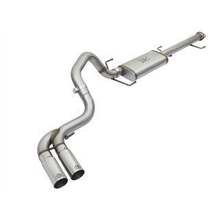 aFe Power | Rebel Series 3 IN Cat-Back Exhaust System w/Mid-Side Exit Polished Tips - FJ Cruiser 4.0L 2007-2014
