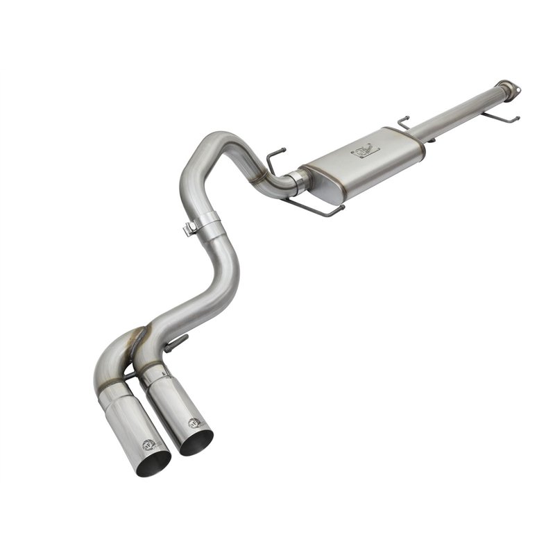 aFe Power | Rebel Series 3 IN Cat-Back Exhaust System w/Mid-Side Exit Polished Tips - FJ Cruiser 4.0L 2007-2014