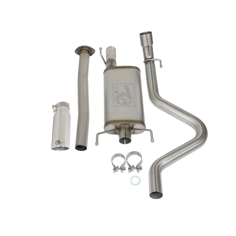 aFe Power | MACH Force-Xp 2-1/2in 409 Stainless Steel Cat-Back Exhaust System w/Polished Tip - Tacoma 2.7L 2005-2012