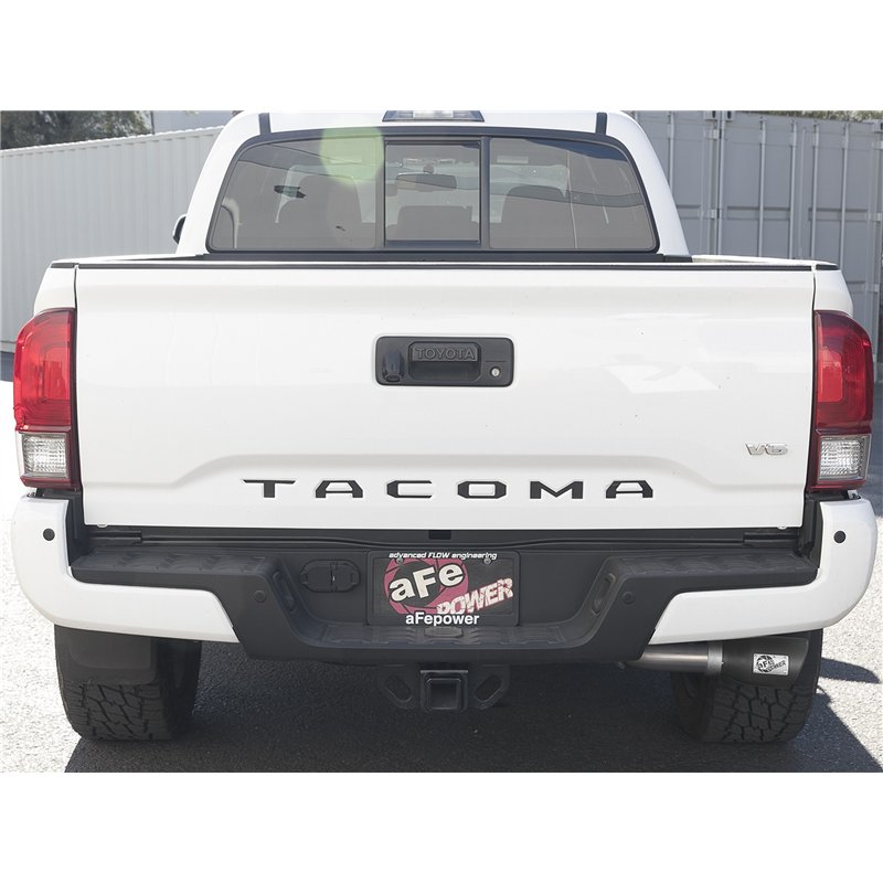 aFe Power | MACH Force-Xp 2-1/2 IN 304 Stainless Steel Cat-Back Exhaust w/Black Tip - Tacoma 2.7L / 3.5L 2016-2023