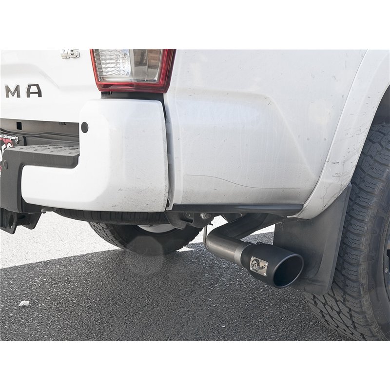 aFe Power | MACH Force-Xp 2-1/2 IN 304 Stainless Steel Cat-Back Exhaust w/Black Tip - Tacoma 2.7L / 3.5L 2016-2023