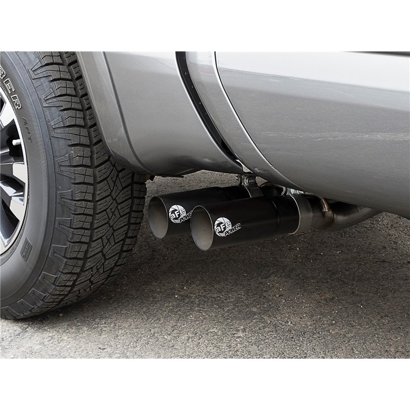 aFe Power | Rebel Series 2-1/2in. Cat-Back Exhaust System w/Black Tip - Titan 5.6L 2017-2021
